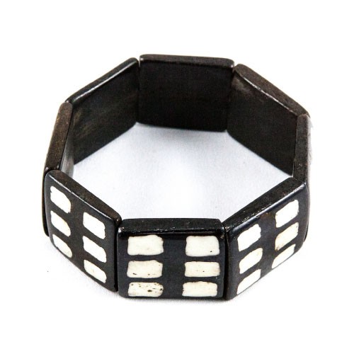 Dice 6 Design Wooden Bracelet