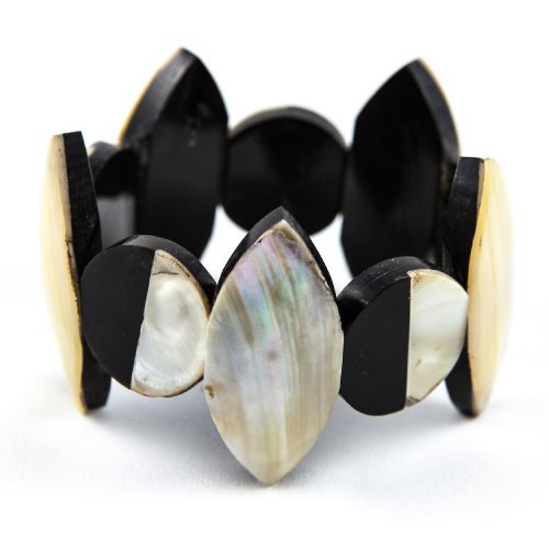 Black & White Stone Design Bracelet
